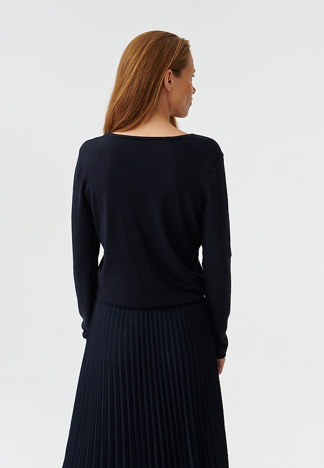 LADIES’ MIDI DRESS WITH LONG SLEEVES NAVISERA LADIES’ MIDI DRESS WITH LONG SLEEVES NAVISERA GRANATOWY 5