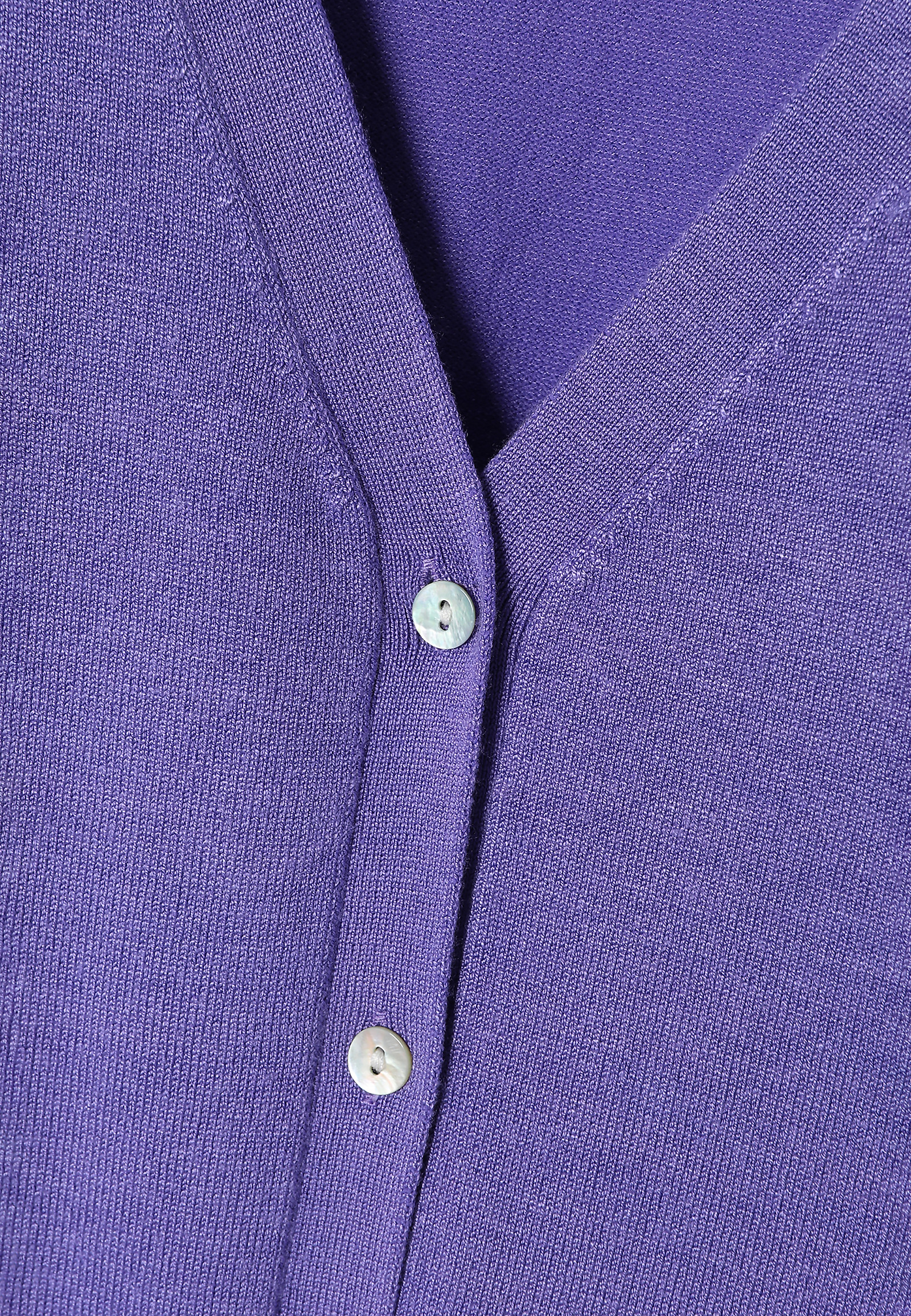 UNBUTTONED LADIES' SWEATER WITH V-NECKLINE - VERA UNBUTTONED LADIES' SWEATER WITH V-NECKLINE - VERA PURPLE 100496