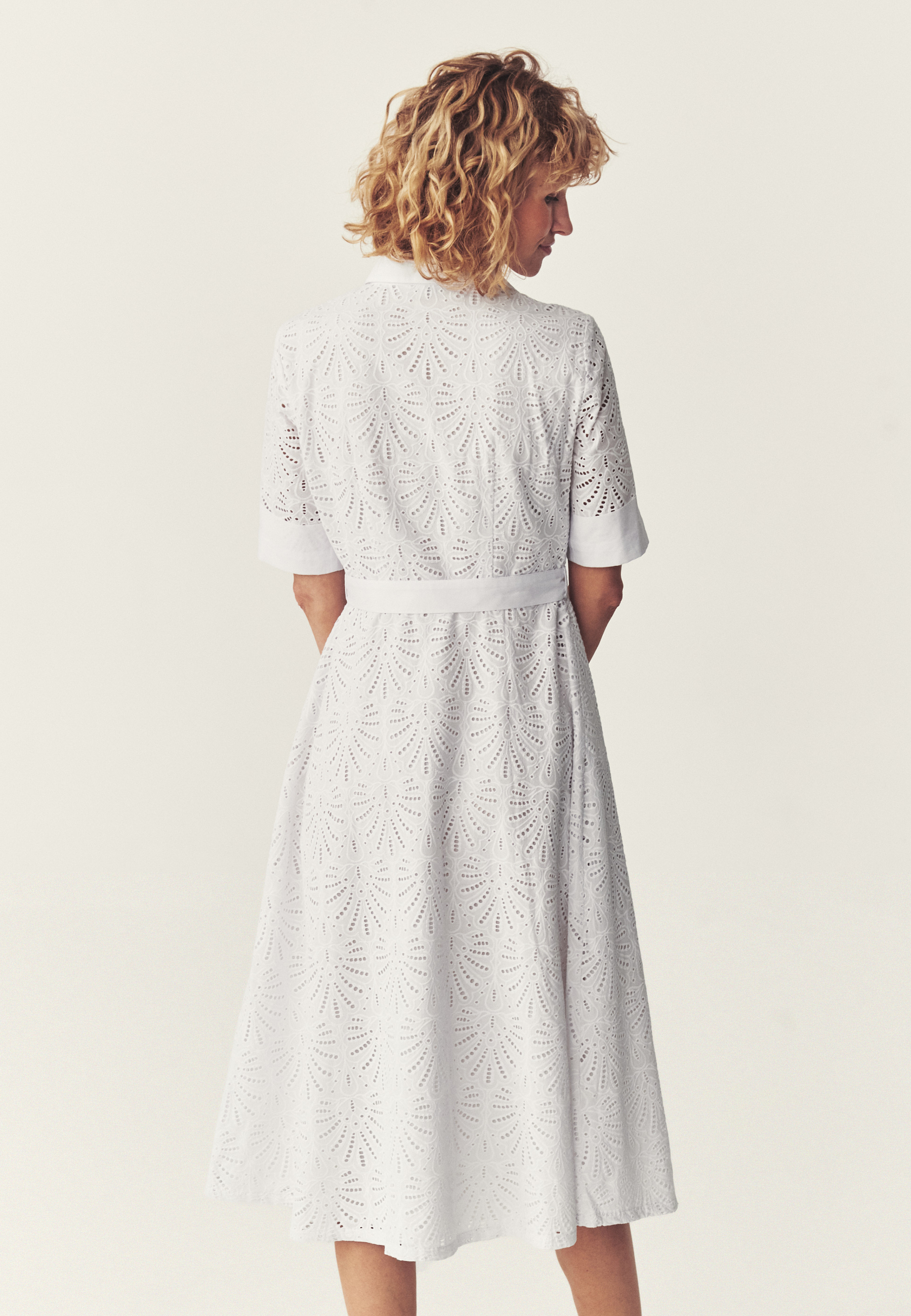 HAFTOWANA SUKIENKA MIDI - BORDINA