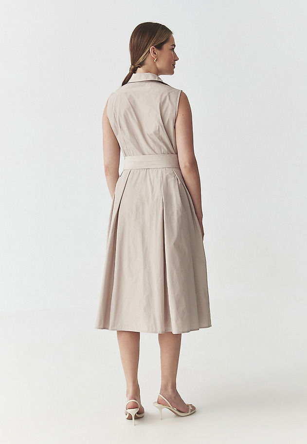 SLEEVELESS, BLOUSON SCHMISSER DRESS - NIKINA SLEEVELESS, BLOUSON SCHMISSER DRESS - NIKINA BEŻOWY 3