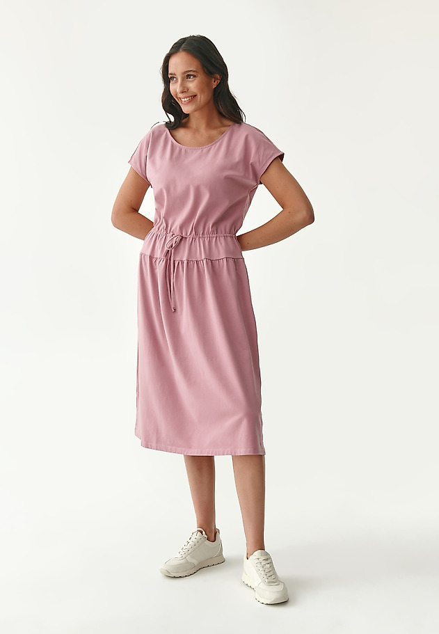 LADIES' PASTEL MIDI DRESS NATULA LADIES' PASTEL MIDI DRESS NATULA RÓŻOWY 5