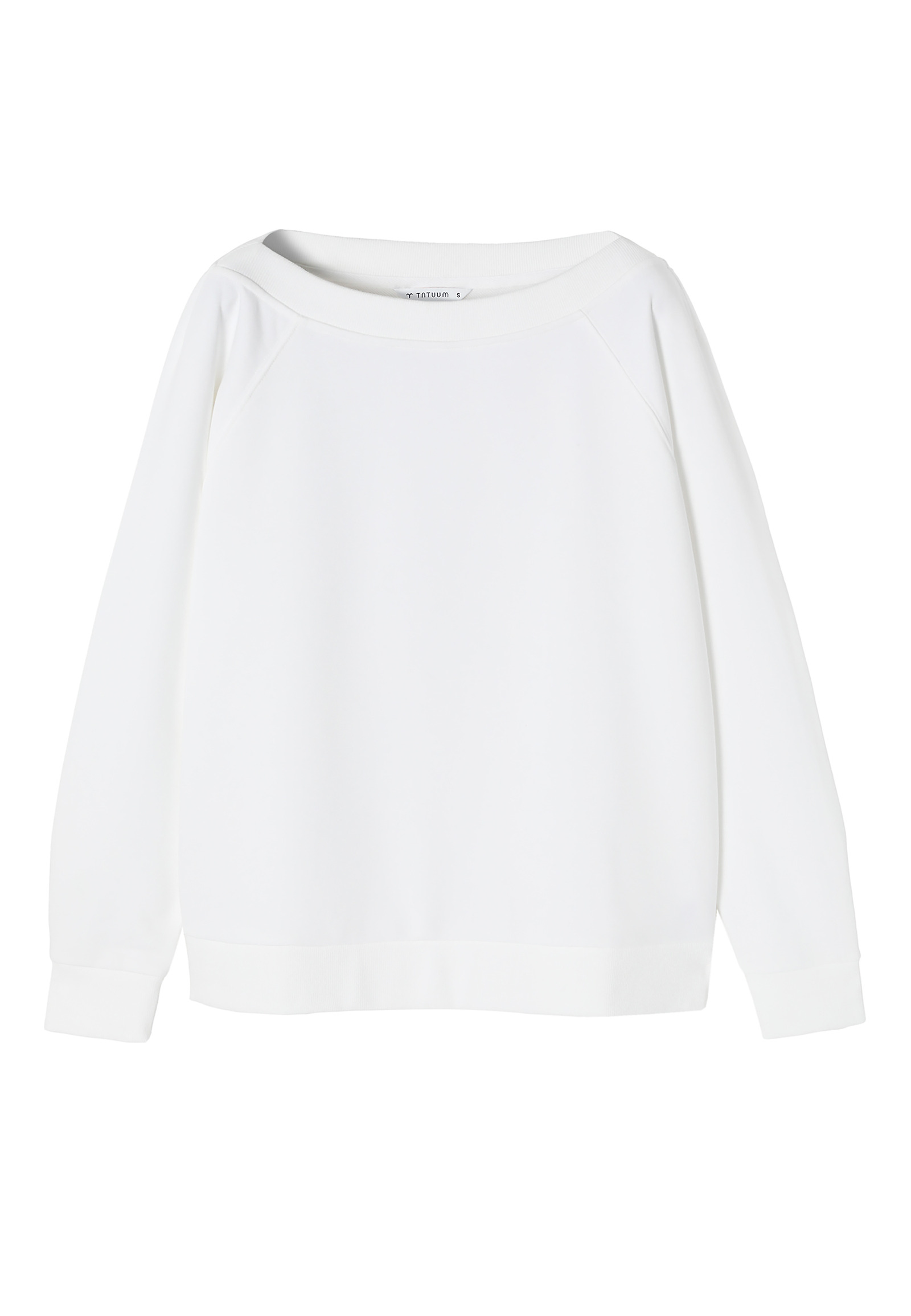 BLUZA DAMSKA Z DEKOLTEM W ŁÓDKĘ - GABBY BLUZA DAMSKA Z DEKOLTEM W ŁÓDKĘ - GABBY ECRU 98951