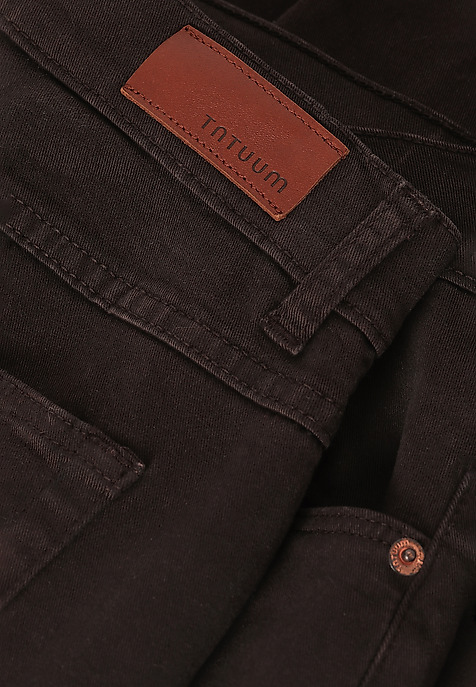 DÁMSKÉ DŽÍNOVÉ KALHOTY DEZIRA HNĚDÁ 2