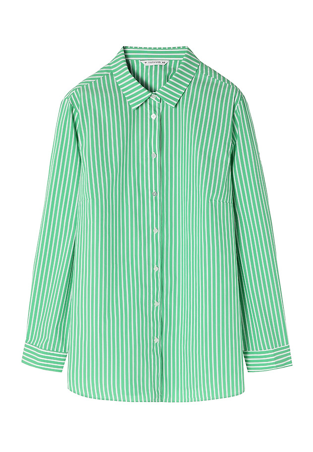 LADIES’ STRIPED SHIRT - GONIKO LADIES’ STRIPED SHIRT - GONIKO ZIELONY 6