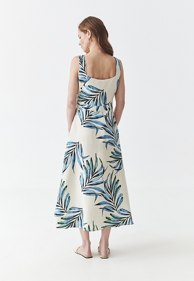 ROCHIE MODELATĂ DIN IN ŞI VISCOZĂ - LINNA ROCHIE MODELATĂ DIN IN ŞI VISCOZĂ - LINNA MULTICOLOR 3