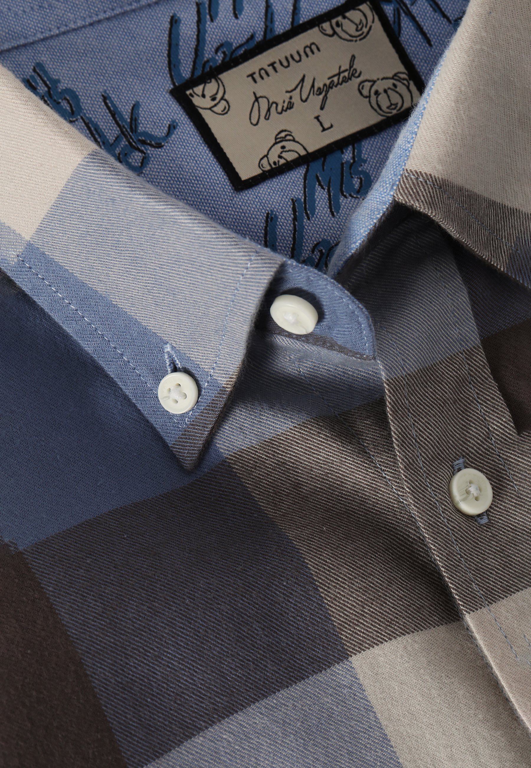 BAWEŁNIANA KOSZULA MĘSKA W KRATĘ Z DŁUGIM RĘKAWEM FRANK CLASSIC MULTIKOLOR 2