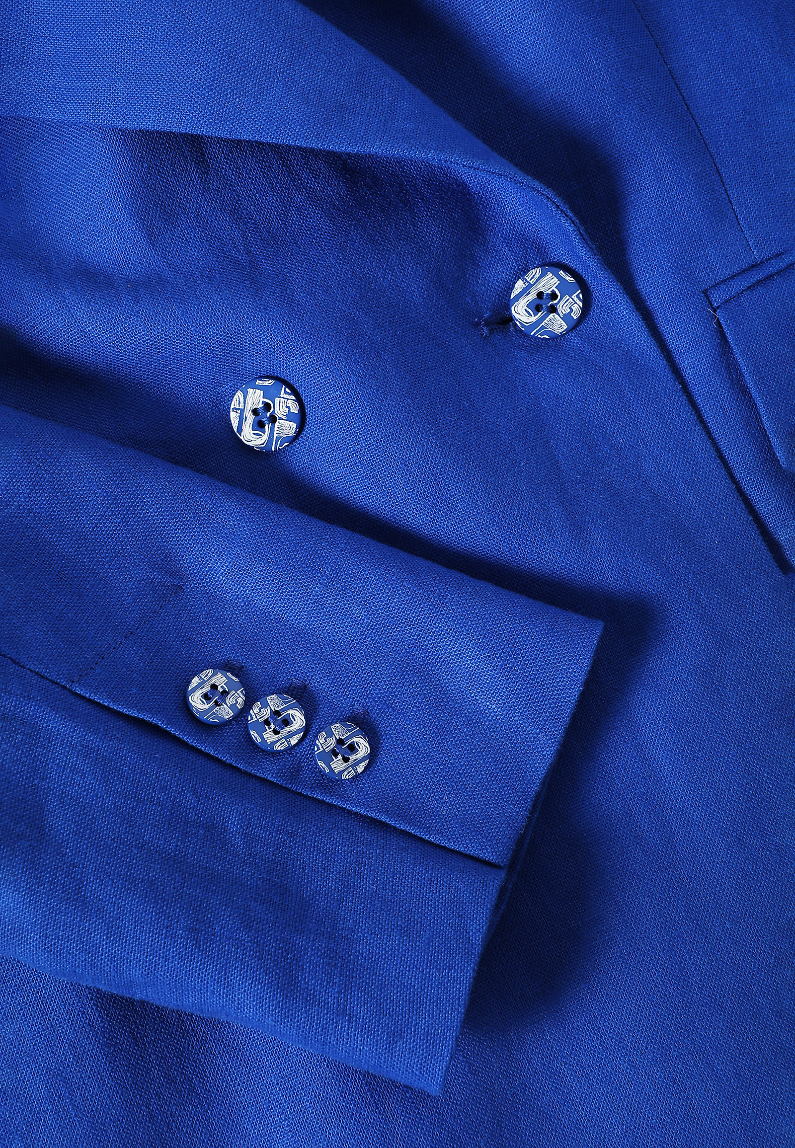 ŻAKIET TKANINOWY DWURZĘDOWY O SWOBODNYM KROJU - ADRIANNA 2 ŻAKIET TKANINOWY DWURZĘDOWY O SWOBODNYM KROJU - ADRIANNA 2 NIEBIESKI 103441