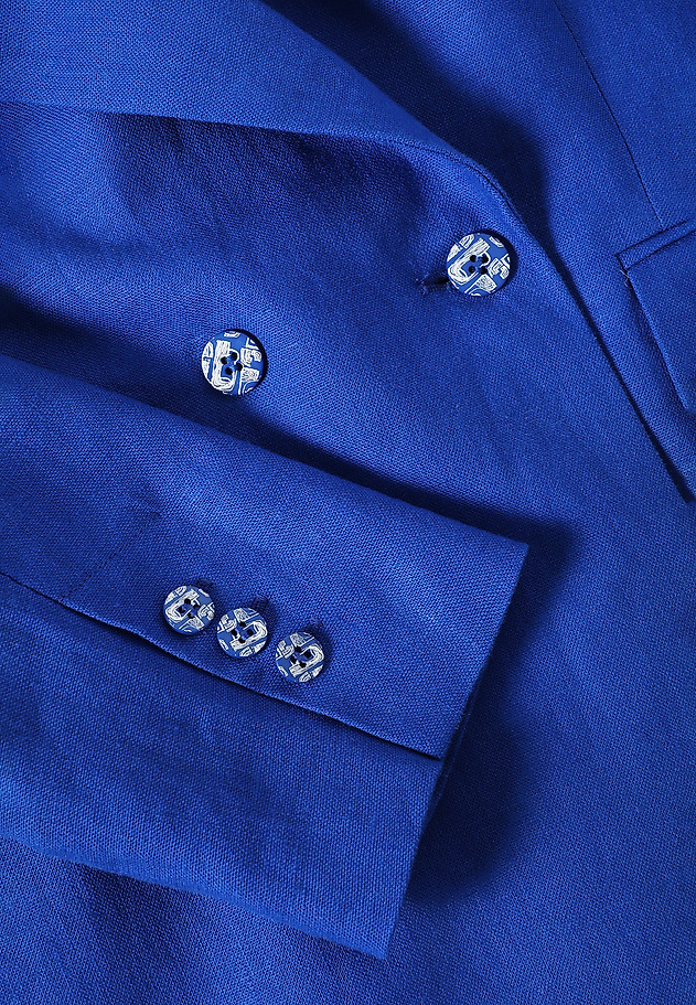 ŻAKIET TKANINOWY DWURZĘDOWY O SWOBODNYM KROJU - ADRIANNA 2 ŻAKIET TKANINOWY DWURZĘDOWY O SWOBODNYM KROJU - ADRIANNA 2 NIEBIESKI 9