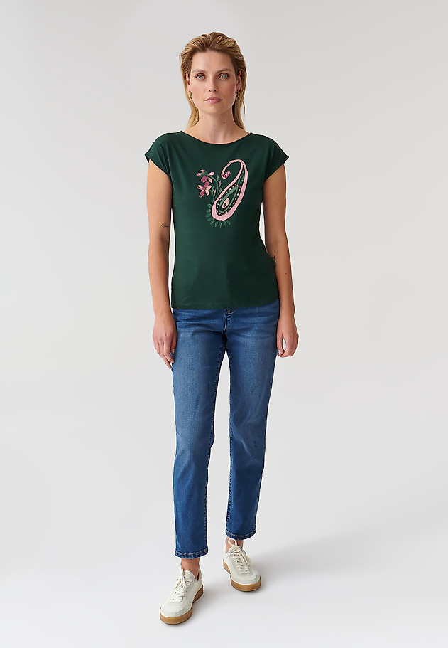 LADIES’ T-SHIRT WITH A PRINT AMANDA 4 LADIES’ T-SHIRT WITH A PRINT AMANDA 4 ZIELONY 2