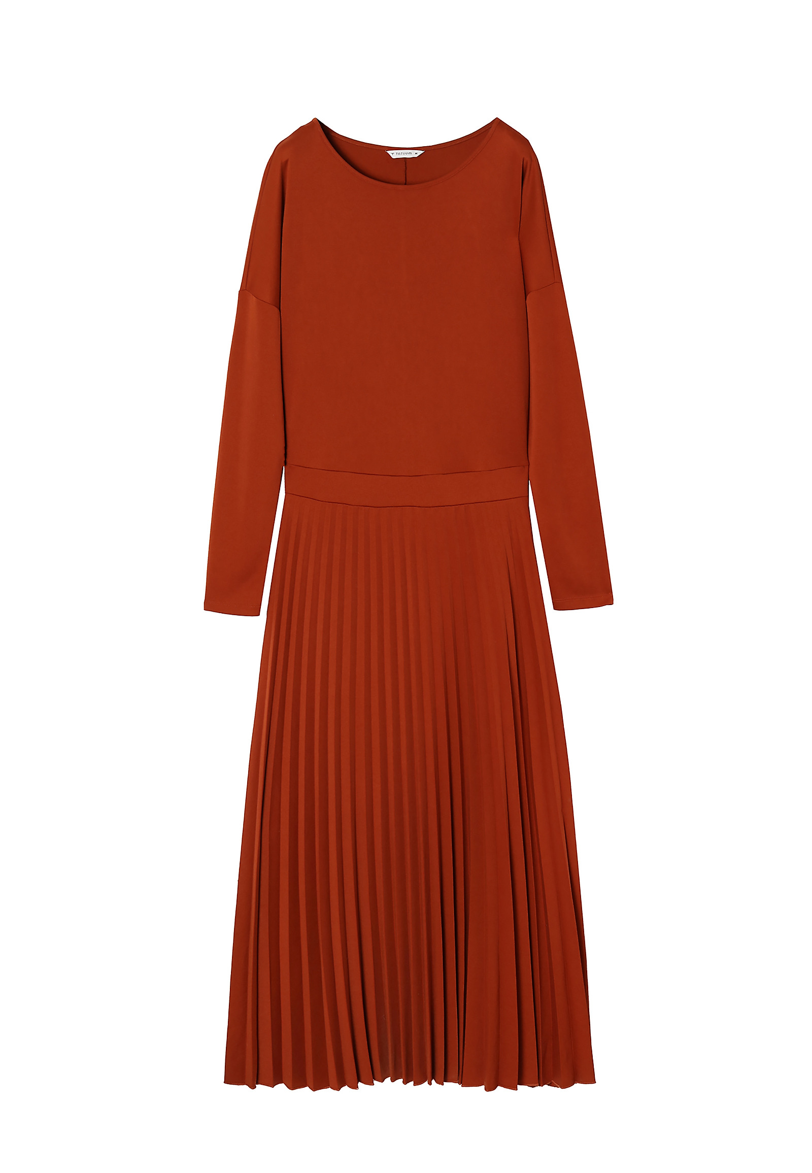 DZIANINOWA SUKIENKA DAMSKA MIDI OKSI DZIANINOWA SUKIENKA DAMSKA MIDI OKSI POMARAŃCZOWY 82265