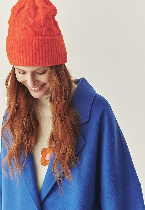 COBALT BLUE WOOL COAT - MISIOLANTA BLUE 2