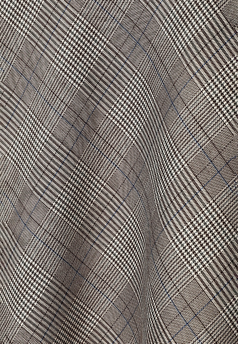 CHECKERED FABRIC MIDI SKIRT — LUBKO 1 MULTICOLOR 2