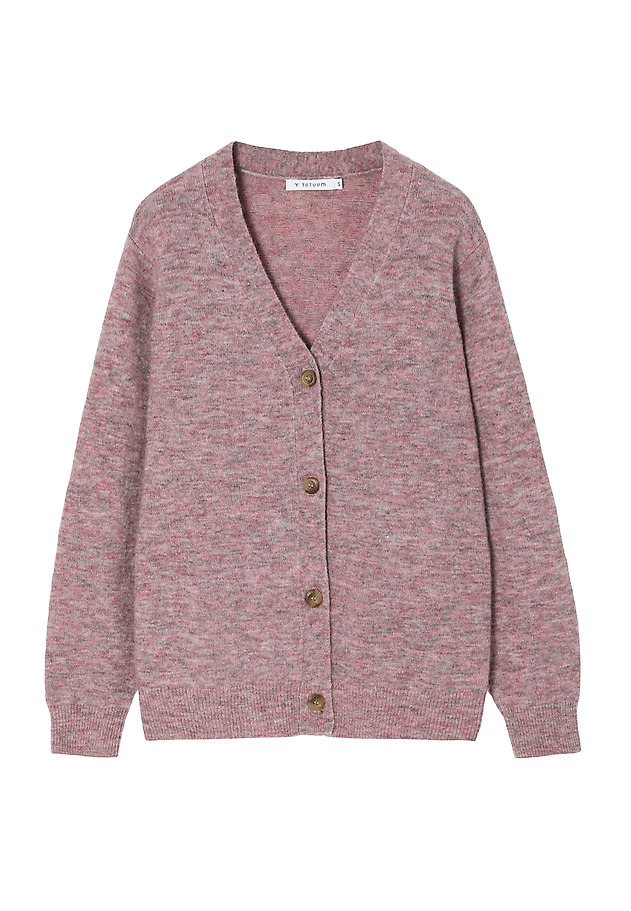 SWETER DAMSKI Z GUZIKAMI I DEKOLTEM W SEREK — AUTUMN SWETER DAMSKI Z GUZIKAMI I DEKOLTEM W SEREK — AUTUMN FIOLETOWY 6