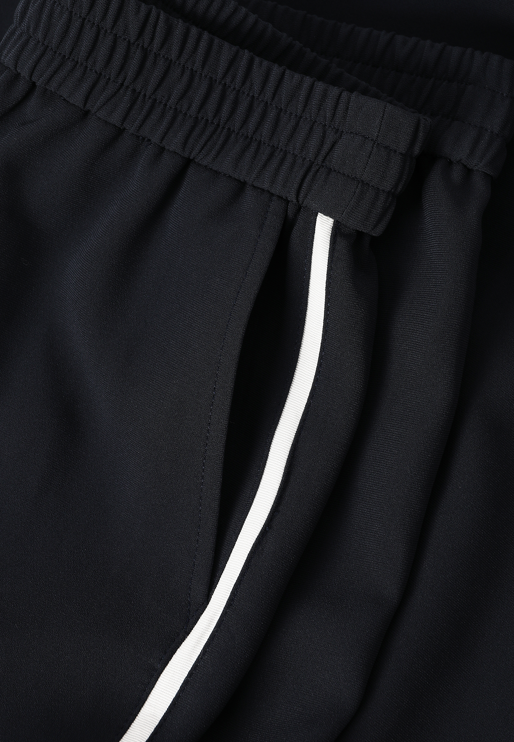 WIDE-LEG WOVEN TROUSERS WITH CONTRASTING STRIPE - SANDRO NAVY BLUE 2