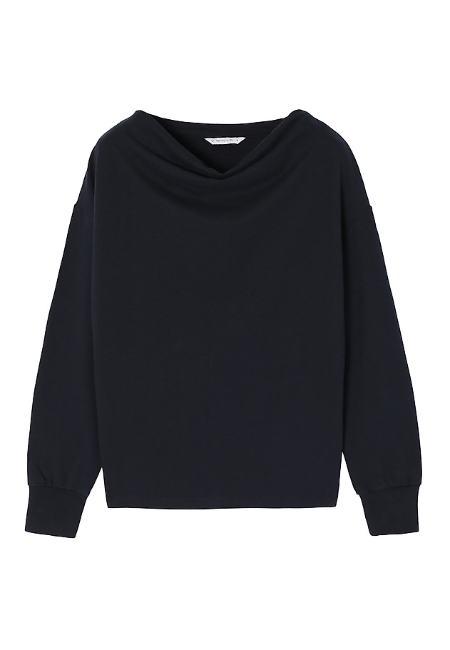 STYLISH LADIES’ SWEATSHIRT WITH WATER NECKLINE - MALIA STYLISH LADIES’ SWEATSHIRT WITH WATER NECKLINE - MALIA GRANATOWY 5