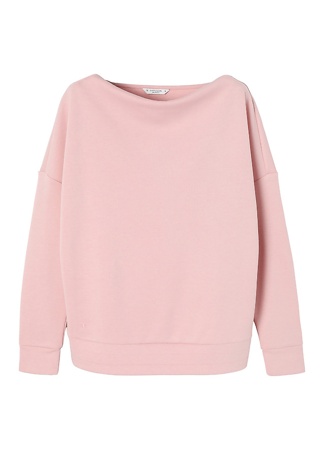 LADIES’ SWEATSHIRT WITH WATER NECKLINE - SILVANA LADIES’ SWEATSHIRT WITH WATER NECKLINE - SILVANA RÓŻOWY 6