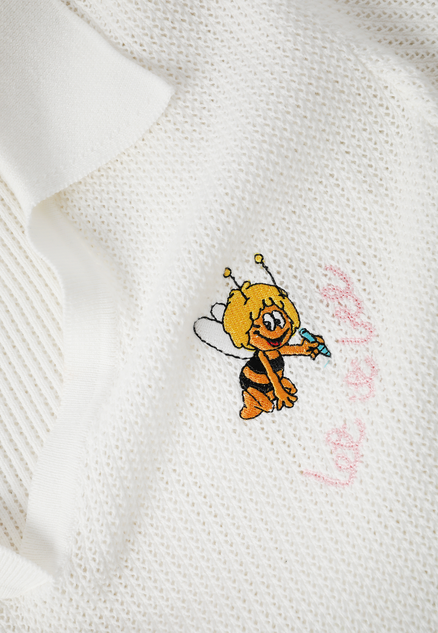 KNITTED BLOUSE WITH COLLAR - TISA WHITE 2