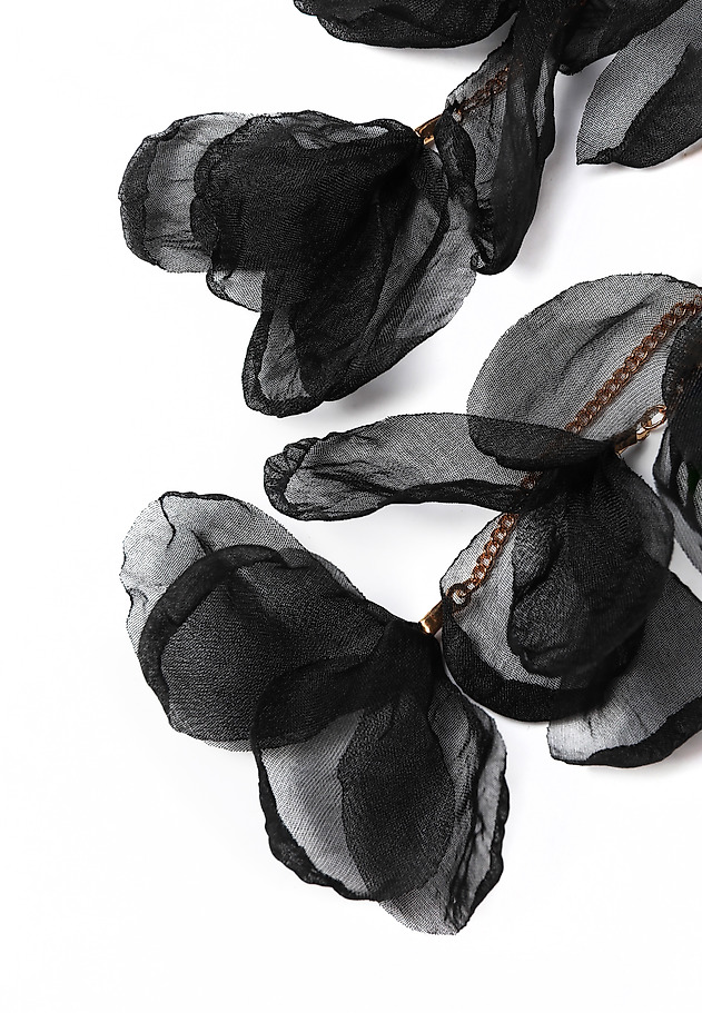 CERCEI CU PANDANTIV, CU MOTIV FLORAL — RENDY 1 CERCEI CU PANDANTIV, CU MOTIV FLORAL — RENDY 1 NEGRU 3