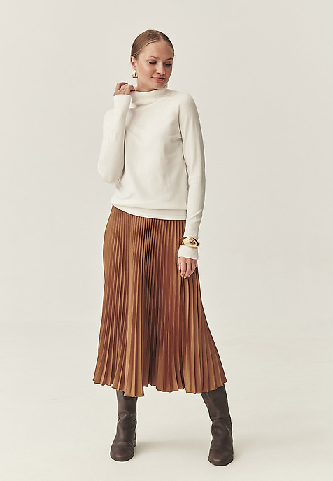 KLASSZIKUS TURTLENECK PULÓVER - NEKOKI EKRÜ 2