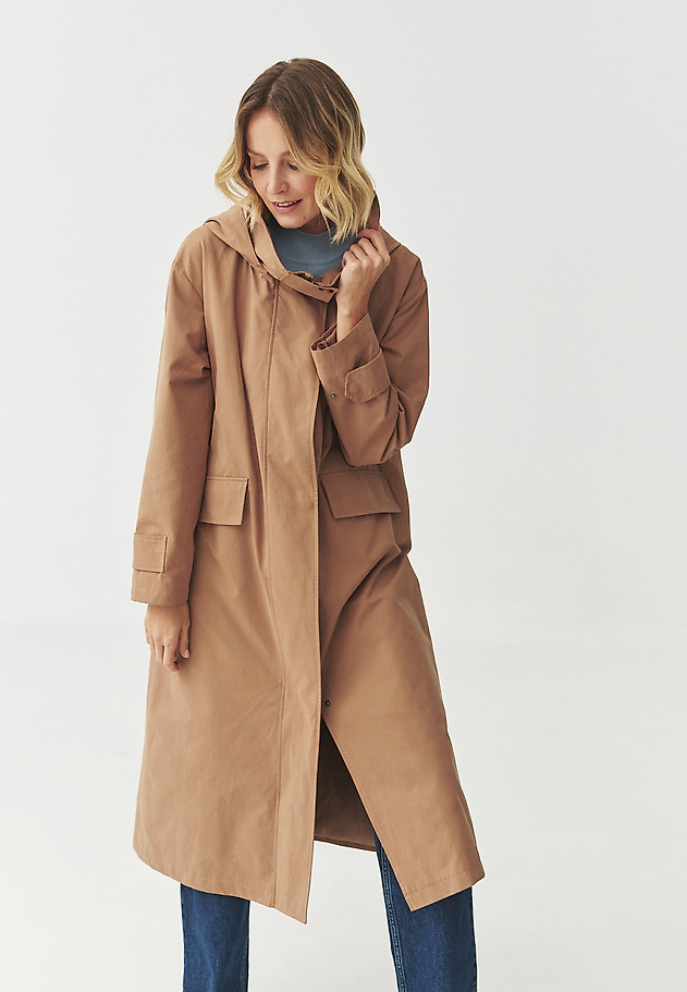 COAT WITH HOOD AND BELT — MEGGY COAT WITH HOOD AND BELT — MEGGY BEŻOWY 7