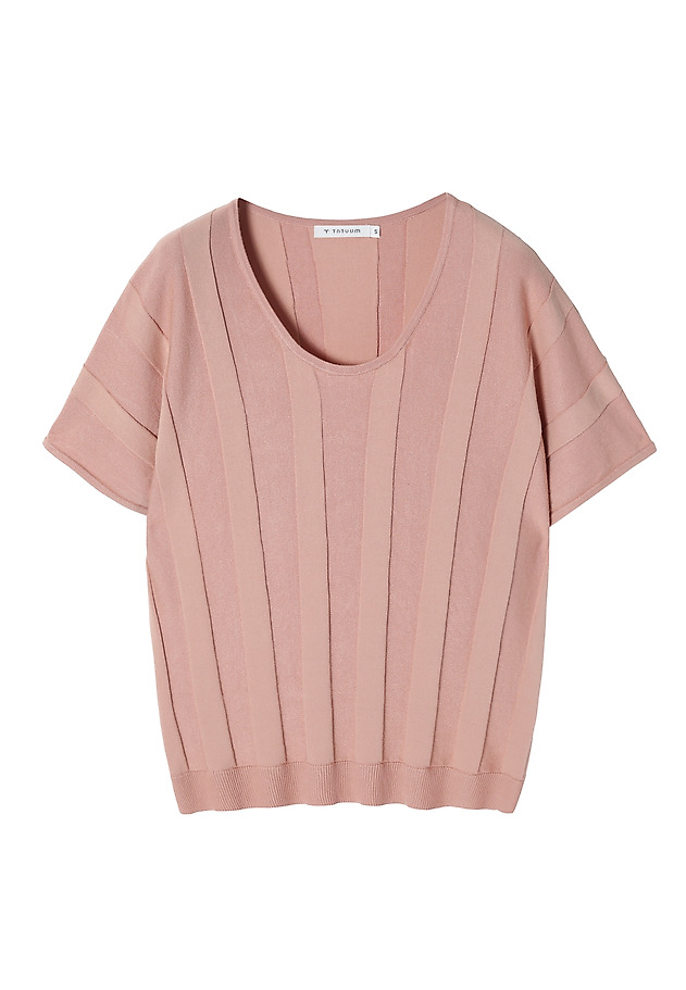 LADIES’ SLEEVELESS RIBBED SWEATER - RITIA LADIES’ SLEEVELESS RIBBED SWEATER - RITIA PINK 5