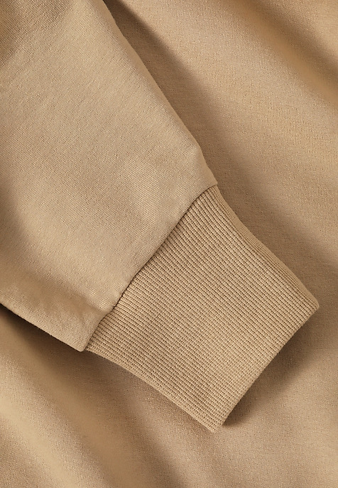 STYLISH LADIES’ SWEATSHIRT WITH WATER NECKLINE - MALIA BEIGE 2