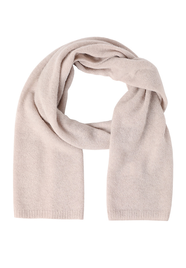 CLASSIC SCARF WITH WOOL AND ALPACA -NUVASSA CLASSIC SCARF WITH WOOL AND ALPACA -NUVASSA BEIGE 2