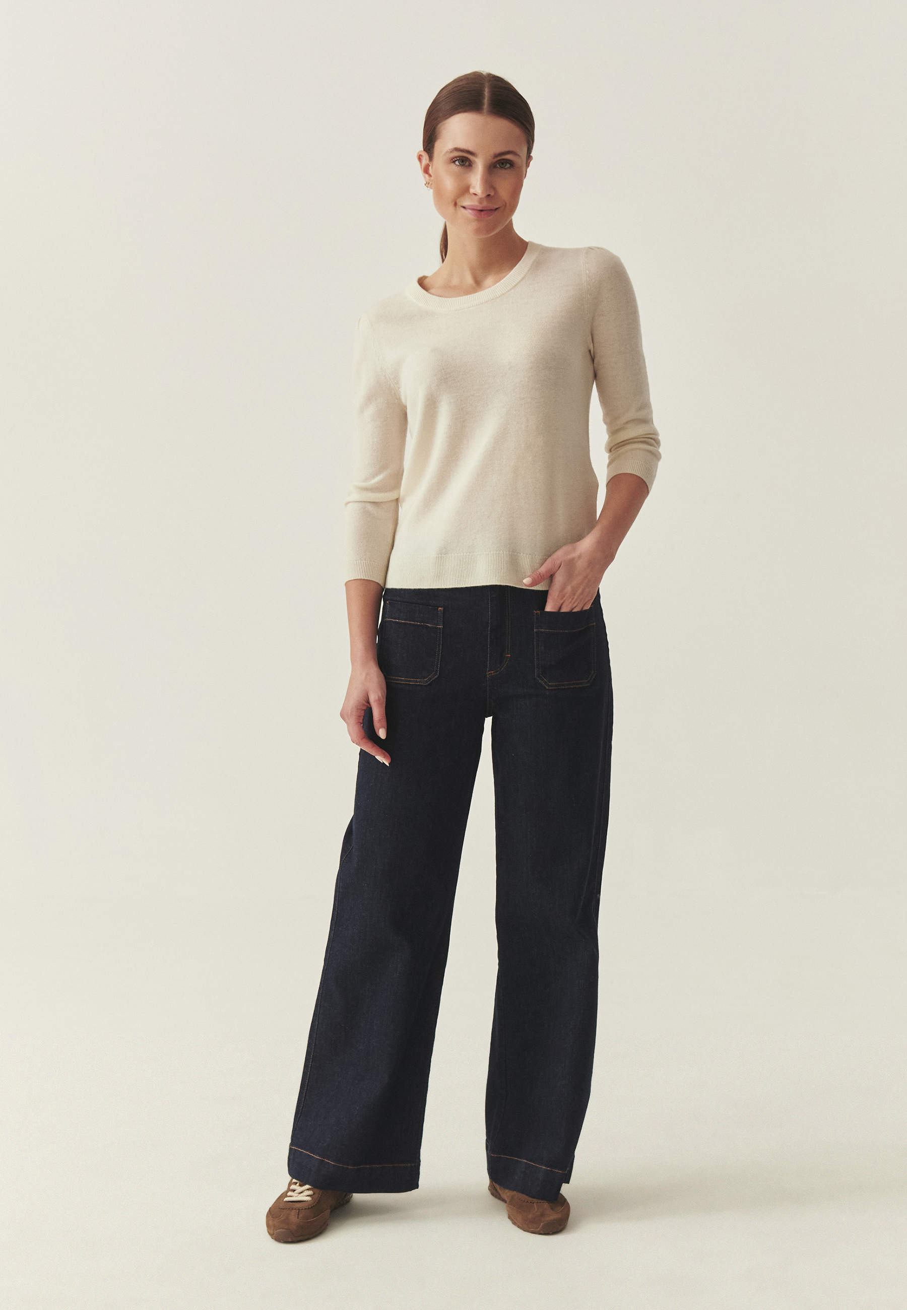 CLASSIC WOOL BLOUSE - VONA ECRU 2