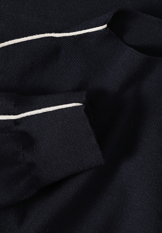 LOOSE-FITTING KNITTED DRESS WITH BOAT NECKLINE - CORA LOOSE-FITTING KNITTED DRESS WITH BOAT NECKLINE - CORA GRANATOWY 6