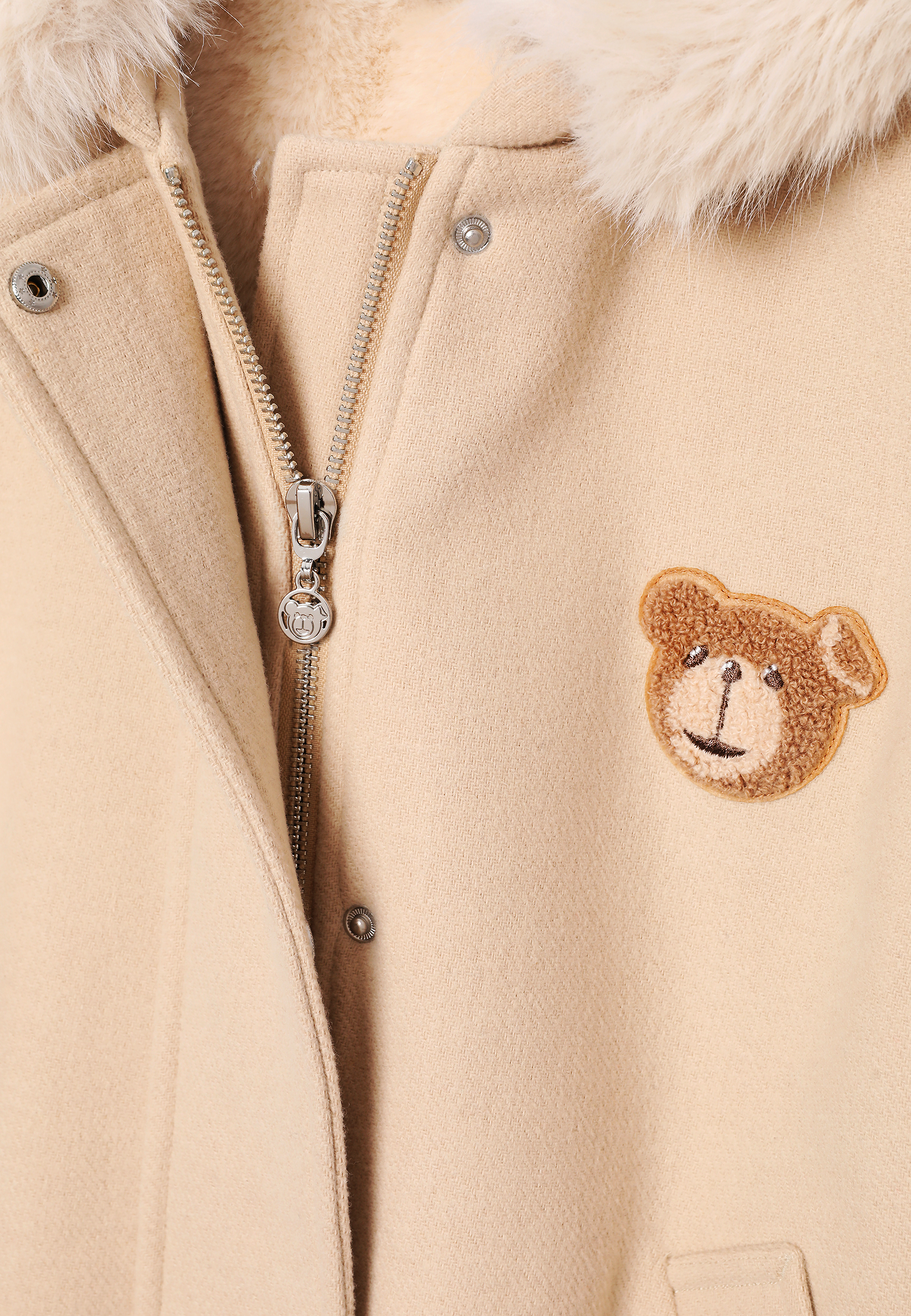 CASUALOWA KURTKA Z PLUSZOWĄ PODSZEWKĄ - SARKANO BEŻOWY 2