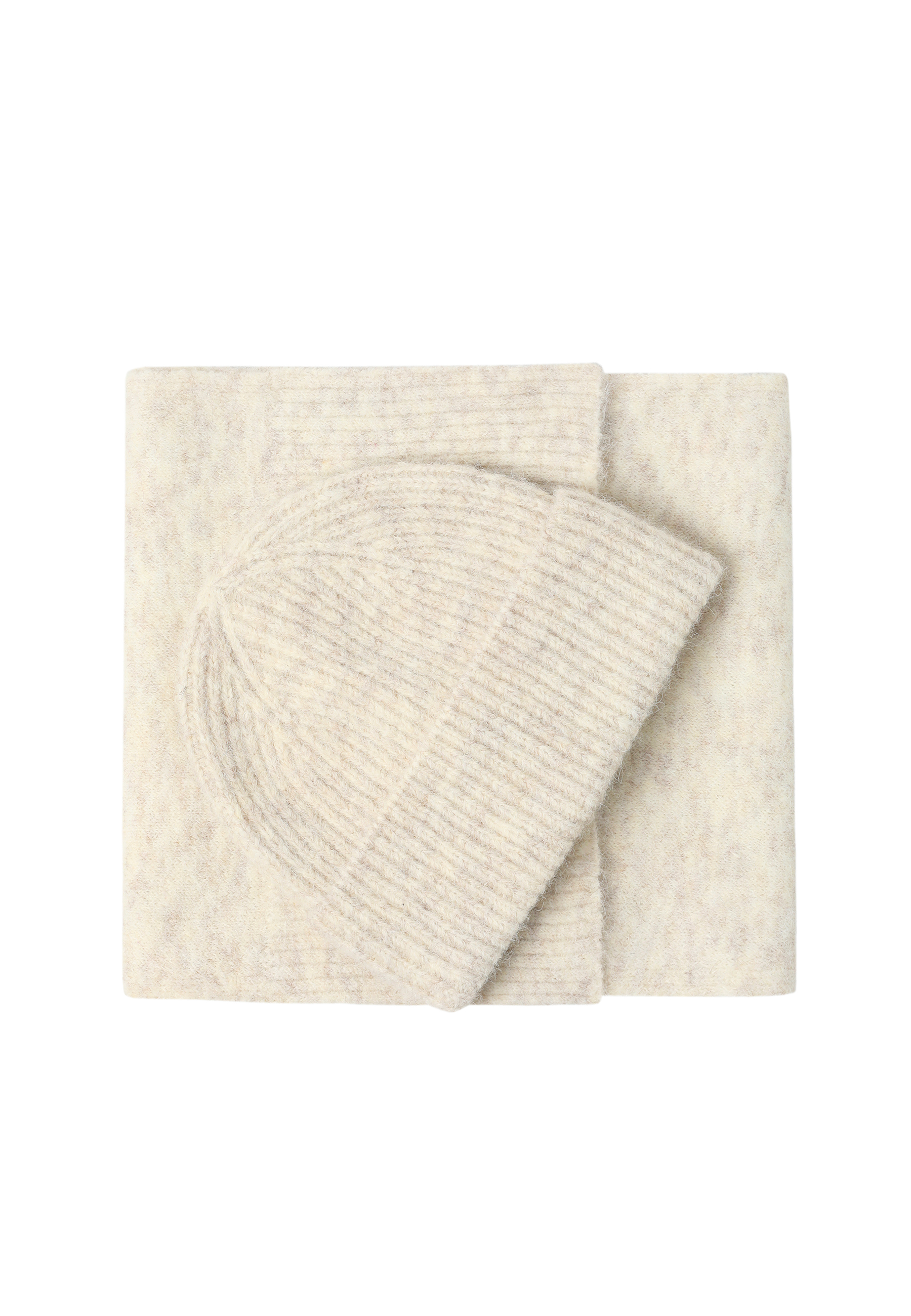 CZAPKA Z DOMIESZKĄ WEŁNY - STORI ECRU 2