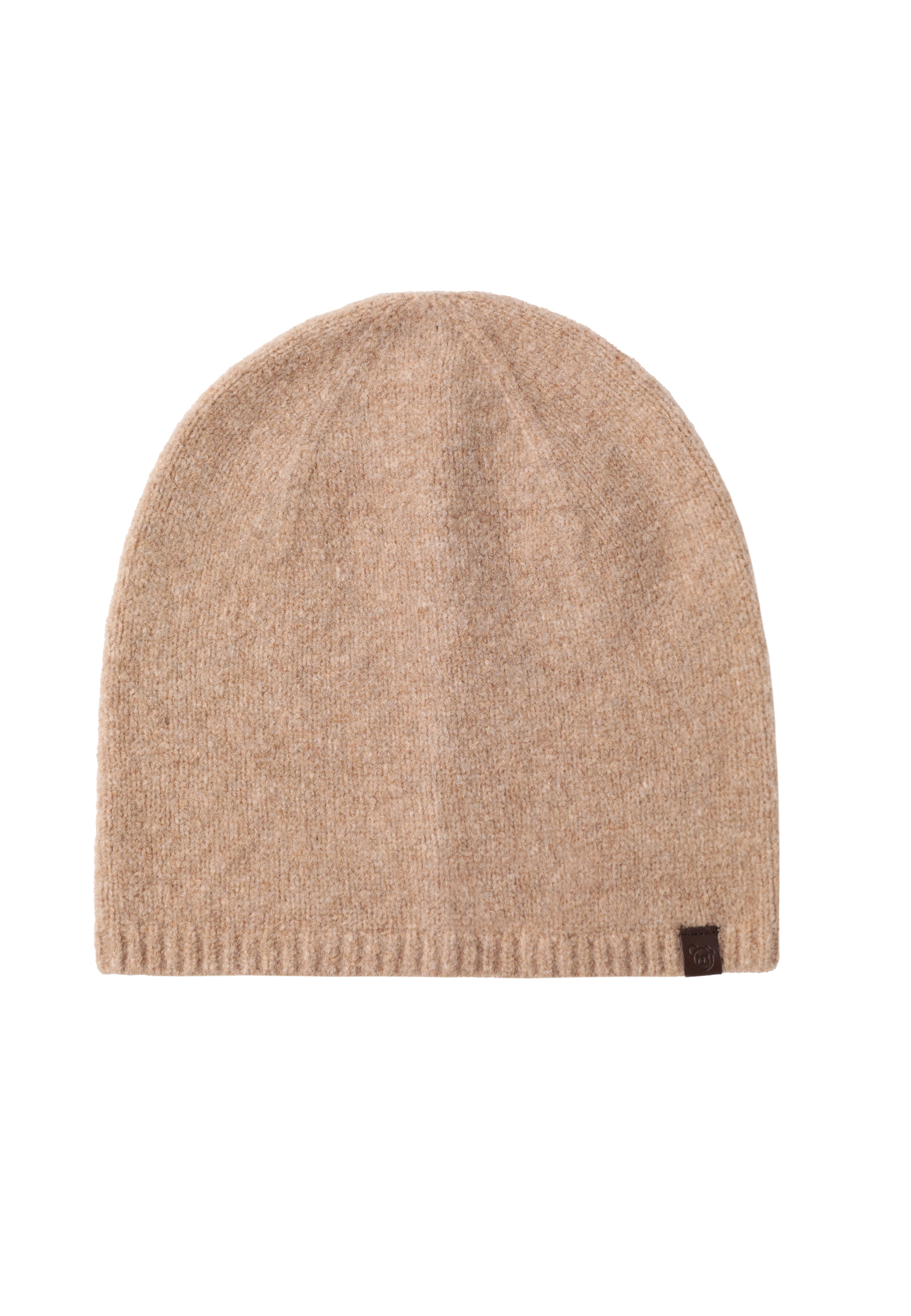 KLASYCZNA CZAPKA Z DOMIESZKĄ WEŁNY - SNUGI BEŻOWY 2