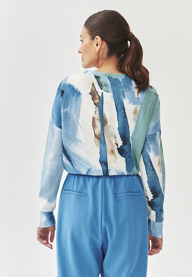 DÁMSKÁ ÚPLETOVÁ MIKINA S RAFINOVANÝM POTISKEM - YOLANDA 1 DÁMSKÁ ÚPLETOVÁ MIKINA S RAFINOVANÝM POTISKEM - YOLANDA 1 VÍCEBAREVNÝ 5