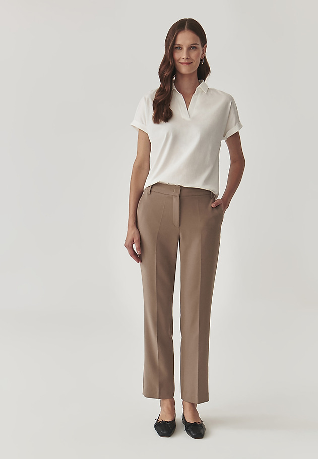 LADIES’ BLOUSE WITH A COLLAR - AMBRA LADIES’ BLOUSE WITH A COLLAR - AMBRA ECRU 2