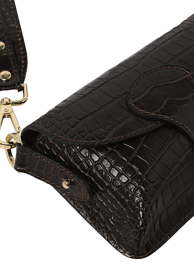 SKÓRZANA TORBA DAMSKA BRAZI SKÓRZANA TORBA DAMSKA BRAZI BRĄZOWY 8