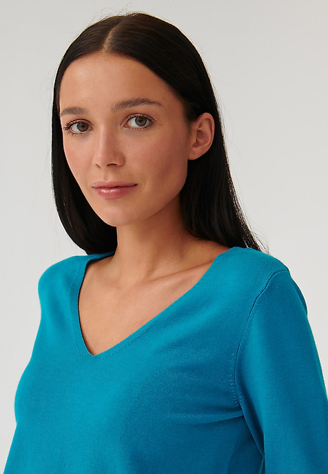 LADIES’ CLASSIC SWEATER TESSA 1 BLUE 2