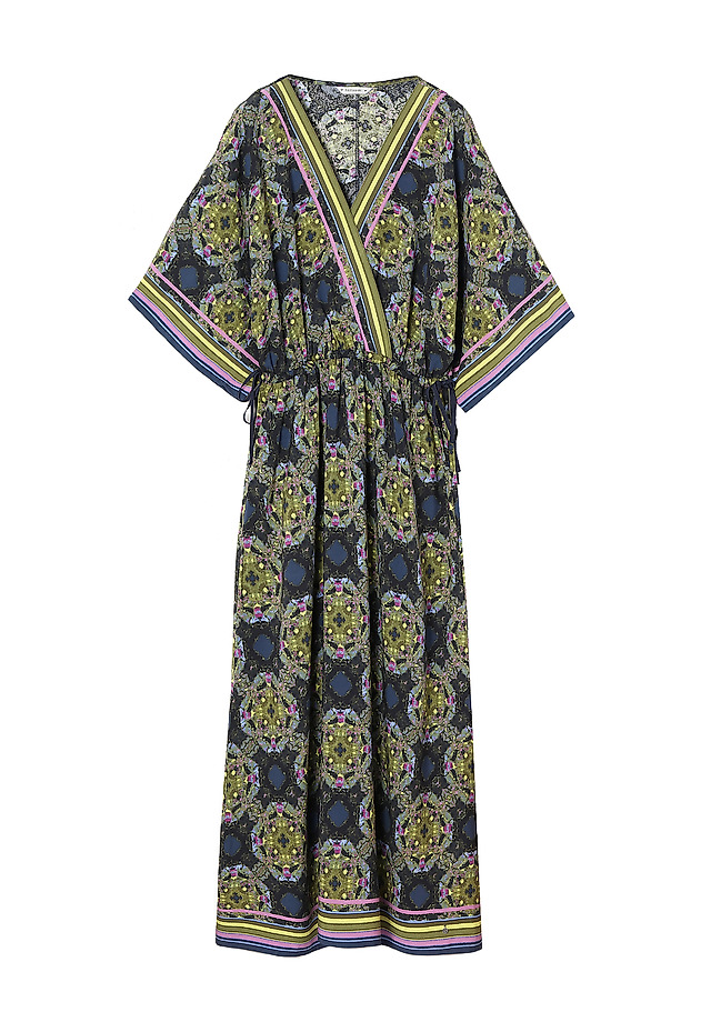 LADIES' WRAP DRESS WITH AN ORIGINAL PRINT TRENKA LADIES' WRAP DRESS WITH AN ORIGINAL PRINT TRENKA MULTIKOLOR 6