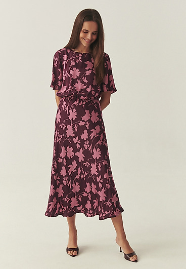 SATYNOWA SUKIENKA W KWIATOWY WZÓR - NAIRA 1 SATYNOWA SUKIENKA W KWIATOWY WZÓR - NAIRA 1