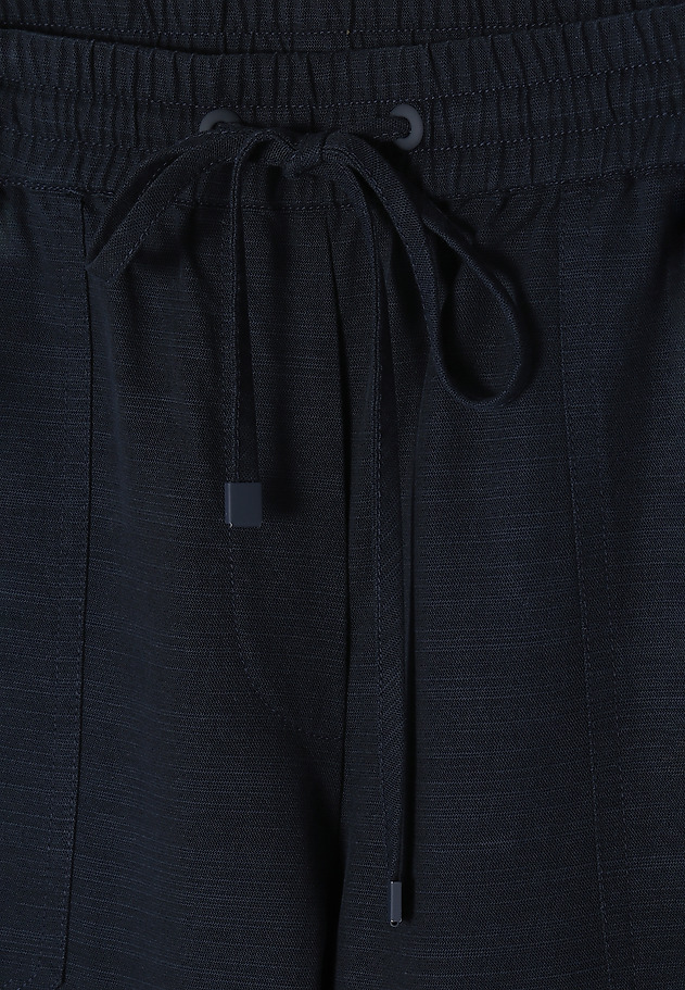 LADIES' TROUSERS WITH SEWN ON POCKETS SUMIKO LADIES' TROUSERS WITH SEWN ON POCKETS SUMIKO NAVY BLUE 7