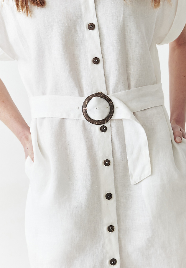 LINEN SCHMISSERIE WITH EMBROIDERY - SALIMA LINEN SCHMISSERIE WITH EMBROIDERY - SALIMA ECRU 5