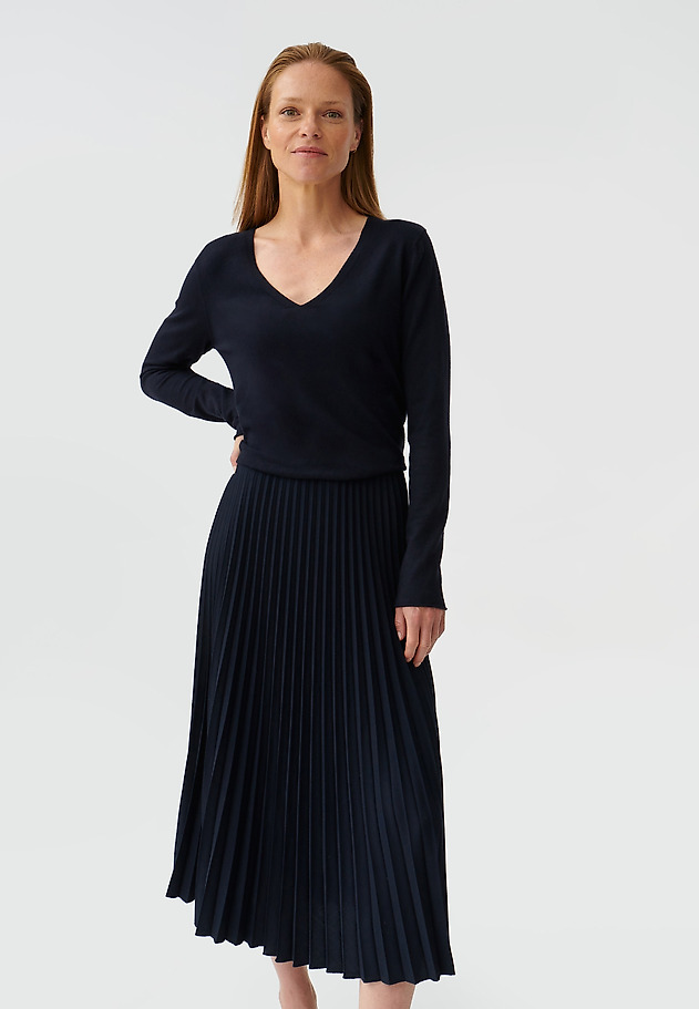 LADIES’ MIDI DRESS WITH LONG SLEEVES NAVISERA LADIES’ MIDI DRESS WITH LONG SLEEVES NAVISERA GRANATOWY 2