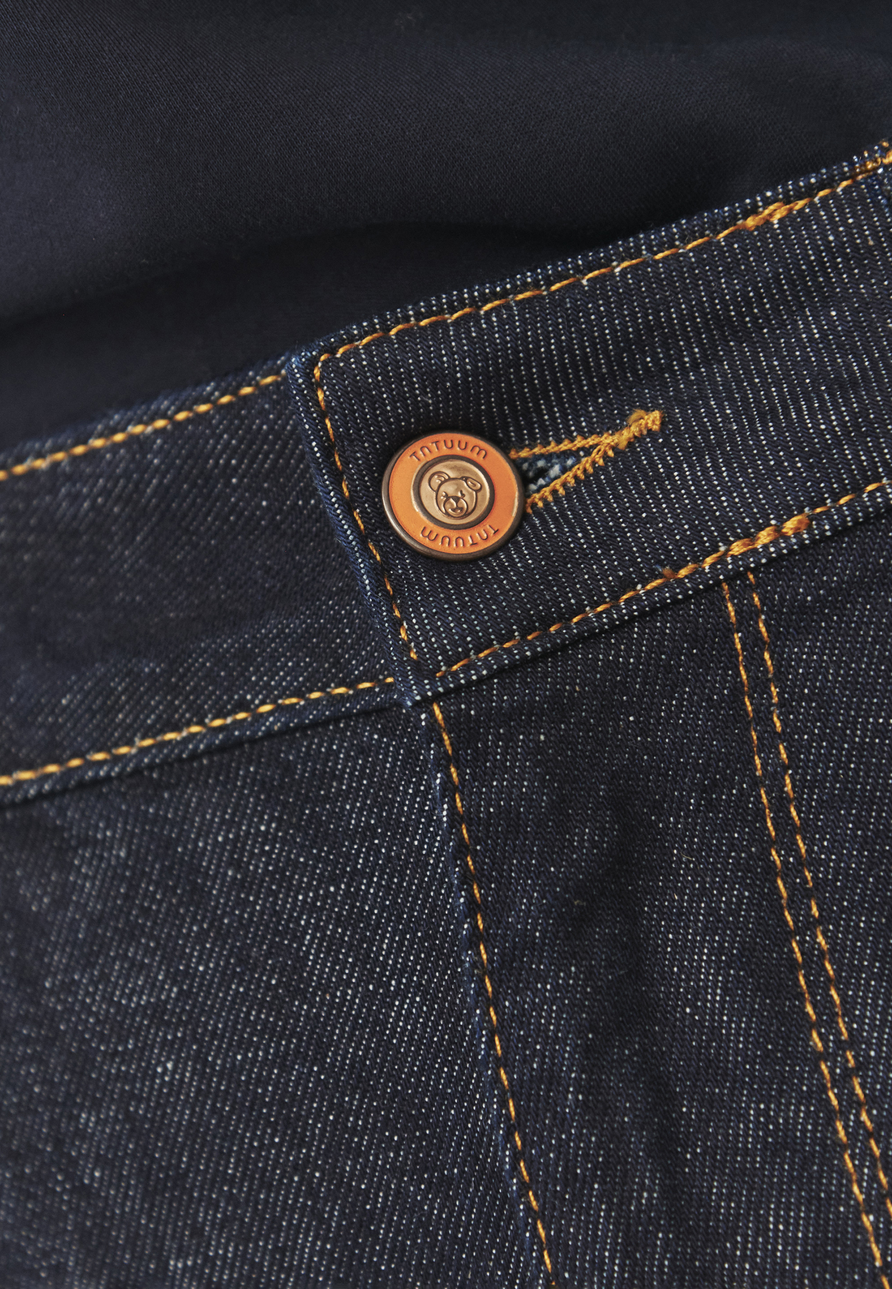 DENIMOWE SPODNIE Z HAFTEM - TAMIS GRANATOWY 2