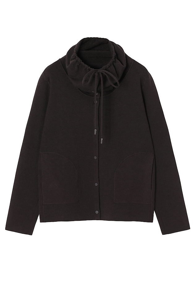 SWETER Z REGULOWANĄ STÓJKĄ - MARTENA SWETER Z REGULOWANĄ STÓJKĄ - MARTENA BRĄZOWY 8