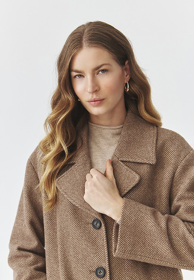 LADIES' HERRINGBONE FABRIC COAT — SEWRO LADIES' HERRINGBONE FABRIC COAT — SEWRO BEŻOWY 5