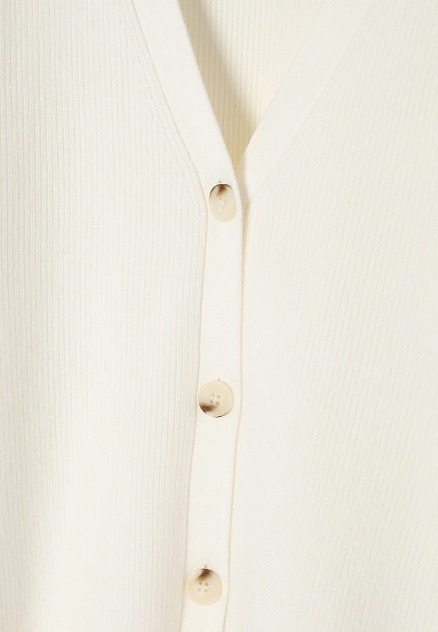 CARDIGAN TRICOTAT RIPSAT — LUMI CARDIGAN TRICOTAT RIPSAT — LUMI ECRU 6