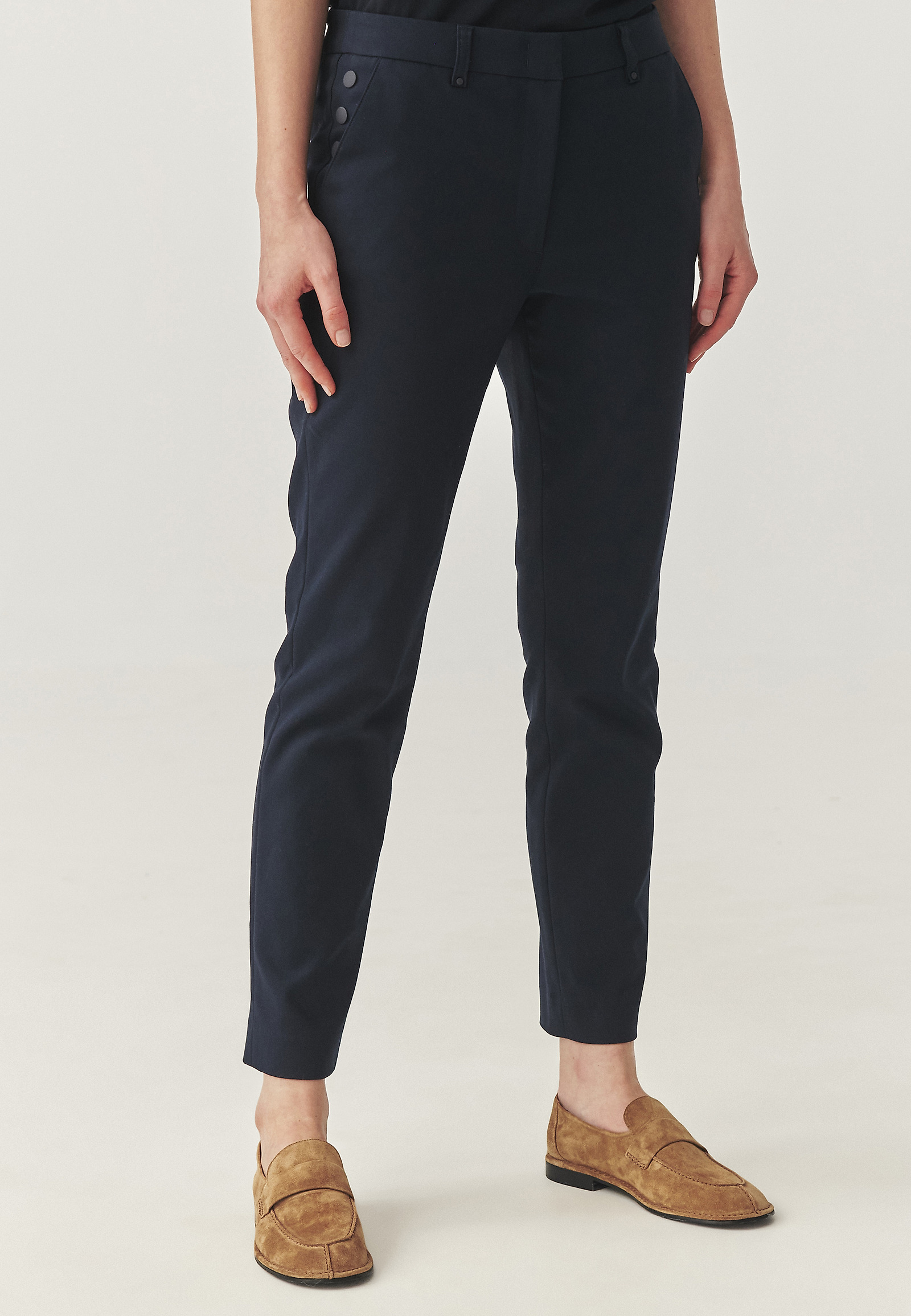 COTTON WOVEN CIGARETTES - FILIMI COTTON WOVEN CIGARETTES - FILIMI NAVY BLUE 114897