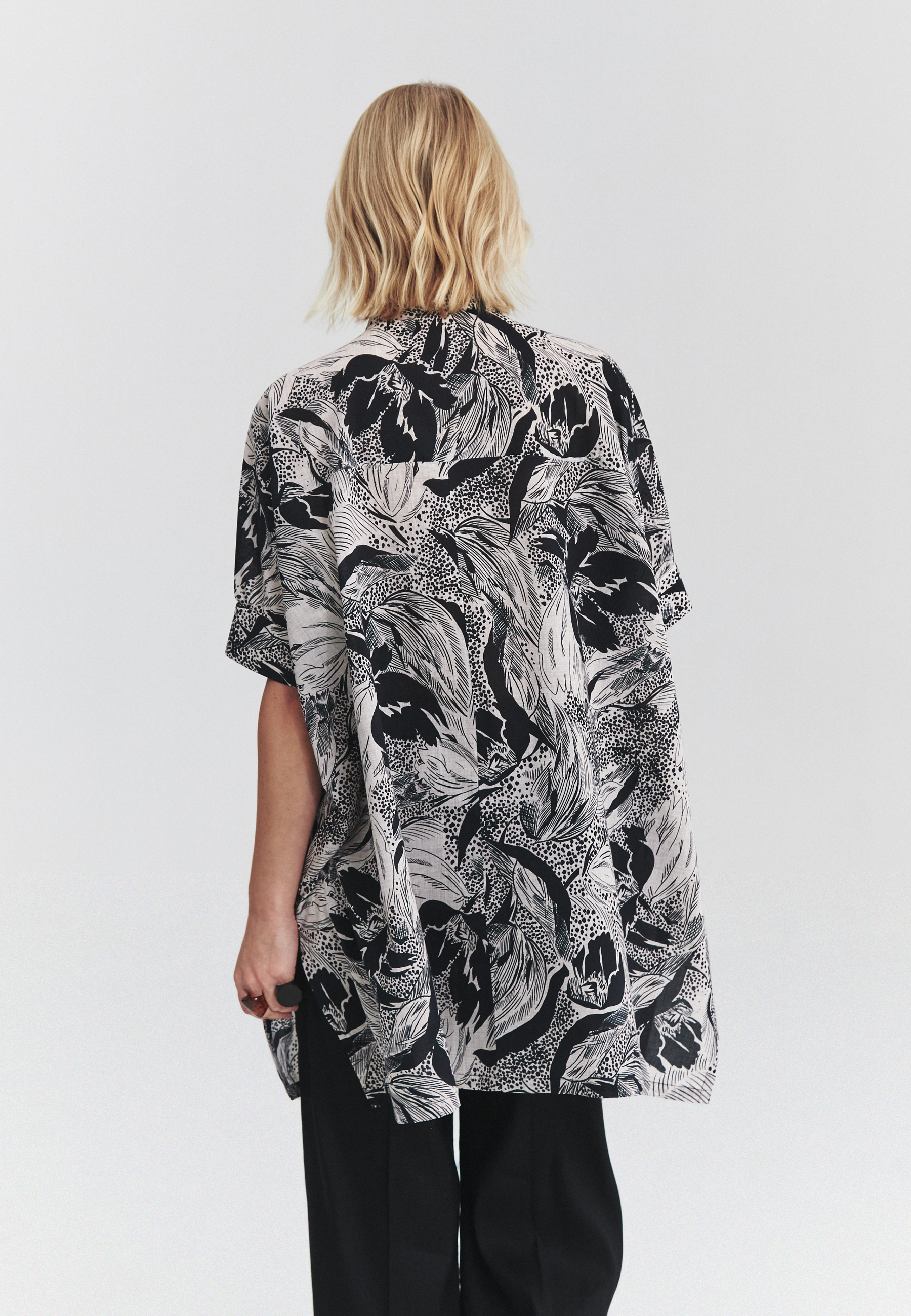 PATTERNED COTTON SHIRT - MIZU