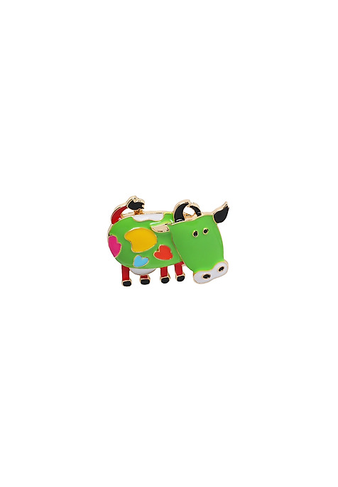 BROȘĂ DECORATIVĂ ÎN FORMĂ DE VACĂ — MILLI MULTICOLOR 2