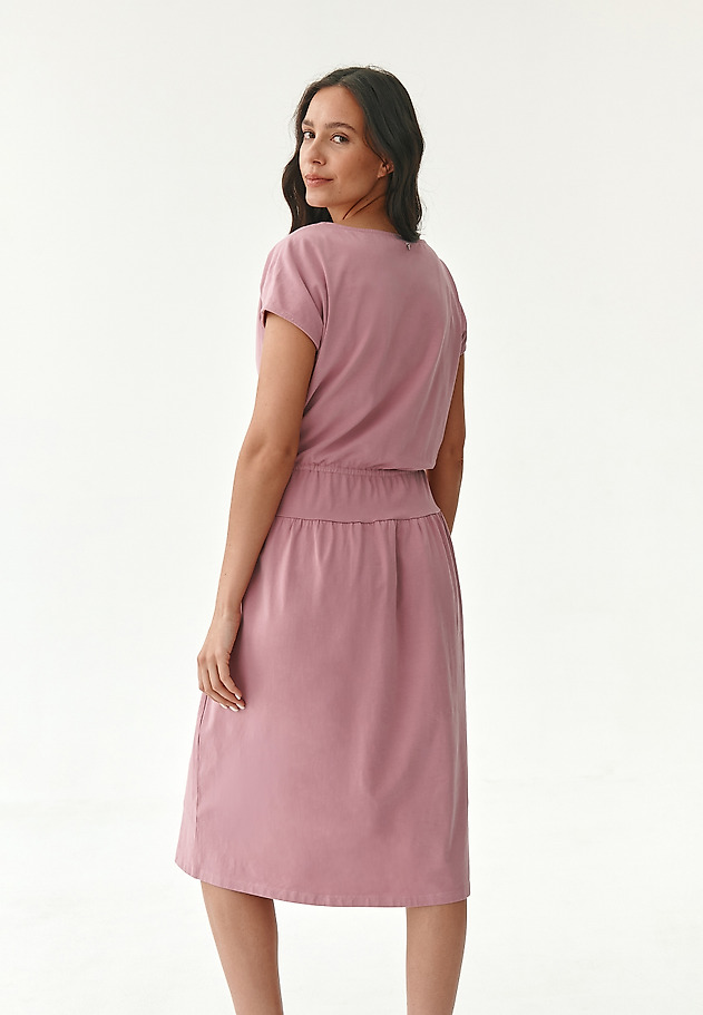 LADIES' PASTEL MIDI DRESS NATULA LADIES' PASTEL MIDI DRESS NATULA RÓŻOWY 2