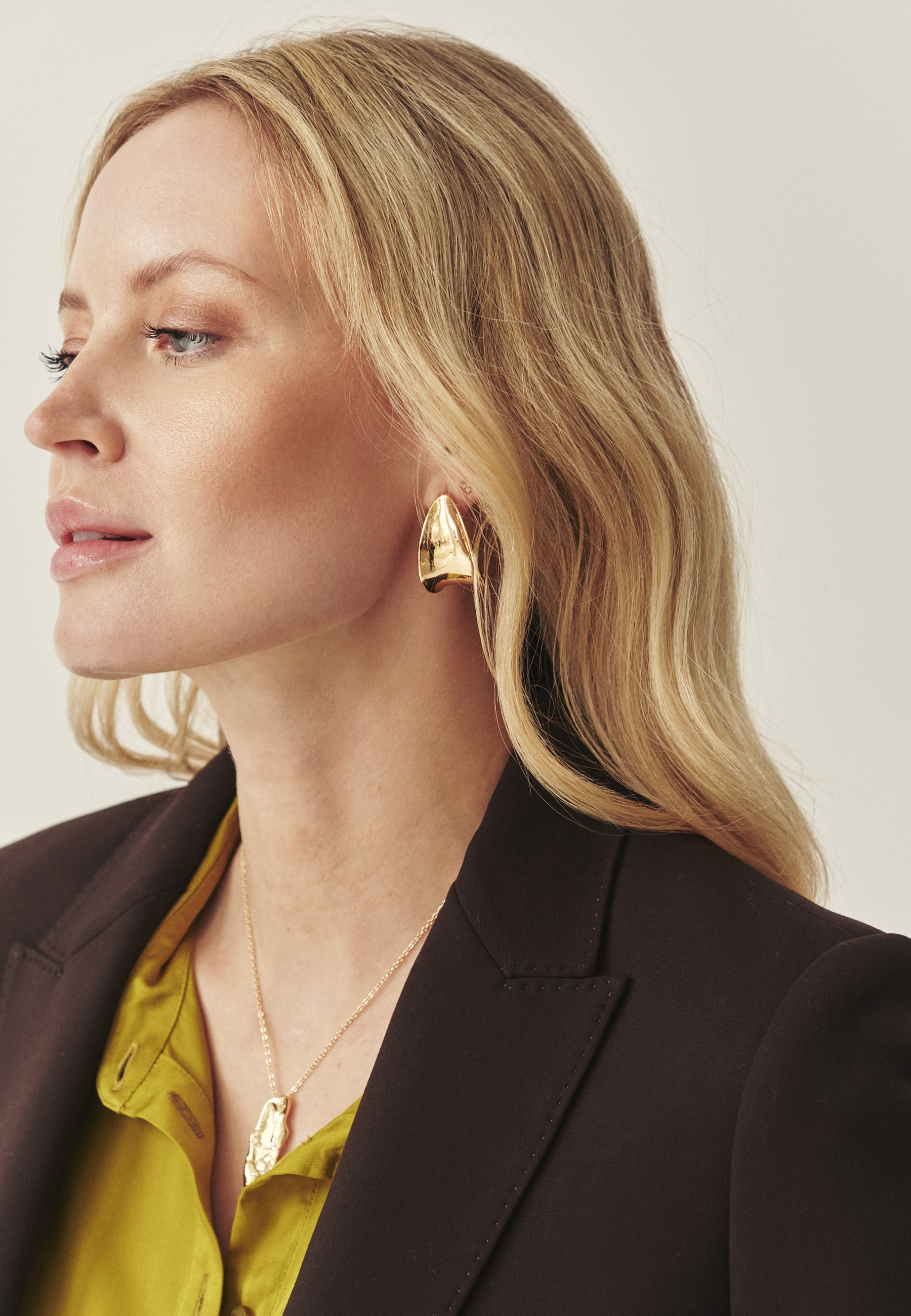 TAILORED JACKET IN DARK CHOCOLATE BROWN - KAREMA 4 RJAVA 2